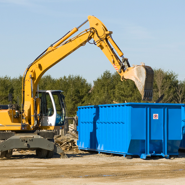 what are the rental fees for a residential dumpster in Clay